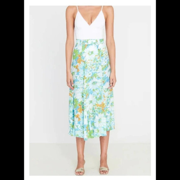 Faithful The Brand Valensole Midi Floral Skirt - Picture 1 of 8